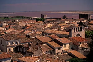 Images Dated 31st May 2005: EU, France, Provence, Gard, Aigues-Mortes. Walled city, 13th century. Aerial view