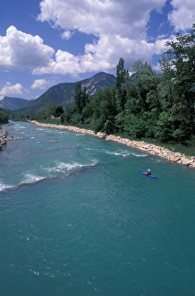 Kayaker Prints: EU, France, Provence, Le Verdon River, Kayaking