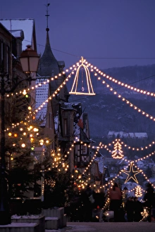 Language Prints: EU, France, Saverne. Christmas lights