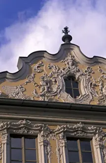 Images Dated 7th October 2004: EU, Germany, Wurzburg. Details of old style architecture