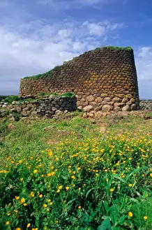 Sardinia Prints: EU, Italy, Sardinia. Nuraghe Losa an ancient cultural site