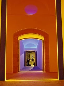 Images Dated 28th July 2004: EU, Spain, Barcelona. Lit doorway near Picasso Museum in the Ciutat Vella area