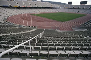 EU, Spain, Barcelona, Olympic Stadium can seat 70,000