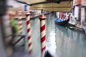 Images Dated 10th May 2010: Euorpe; Italy; Venice; Selective Focus of Gondola and Venice Palina s