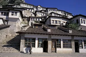 Images Dated 23rd September 2004: Europe, Albania, Berat. Turkish style houses