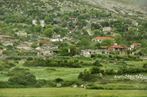 Europe, Albania, Gjirokastra. Typical Albanian countryside