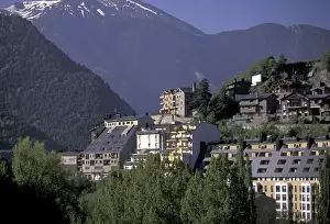 Condominium Prints: Europe, Andorra, La Massana Morning view of La Massana; ski town and mountain