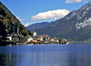 Salzkammergut Prints: Europe, Austria, Hallstatt. Hallstatt, in the Salzkammergut, a World Heritage Site
