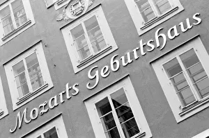 Salzburg Prints: Europe, Austria, Salzburg. Mozarts Birthplace