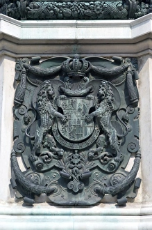 Imperial Prints: Europe, Austria, Vienna, Heldenplatz, Hofburg Imperial Palace, statue, detail