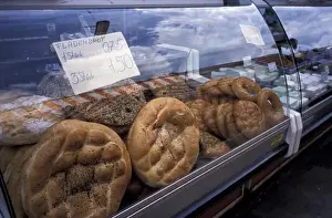 Dough Prints: Europe, Austria, Vienna, Nauschmarkt (outdoor market). Bread