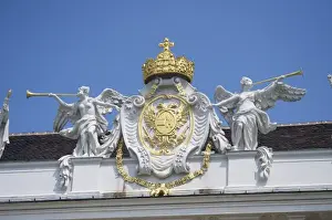 Imperial Prints: Europe, Austria, Vienna, sculpture detail on Hofburg Imperial Palace