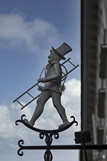 Vienna Prints: Europe, Austria, Vienna, Store Sign for a Chimney Sweep