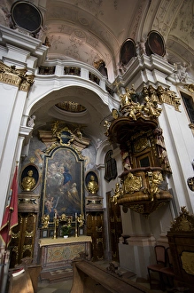 Europe, Austria, Wachau Valley, Lower Austria, Durnstein, abbey interior