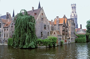 Brugge Prints: Europe, Belgium, Brugge. Belgiums Brugge, a World Heritage Site, is often called