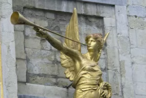 Images Dated 2nd April 2008: Europe, Belgium, Flanders, Brussels, Angel, detail in the Grand Place, La Maison