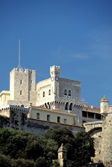 Images Dated 10th April 2006: Europe, Cote D Azure, Monaco. Princes Palace