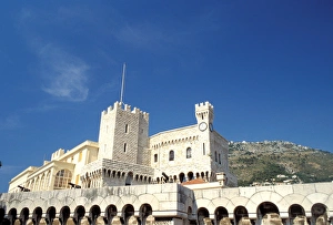 Images Dated 10th April 2006: Europe, Cote D Azure, Monaco. Princes Palace