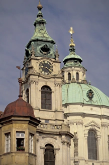Images Dated 28th January 2004: Europe, Czech Republic, Cent. Bohemia, Prague (Praha) St. Nicholas Church, daytime