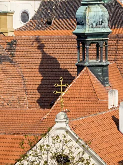 Images Dated 25th April 2014: Europe, Czech Republic, Prague. Prague rooftops as seen from above