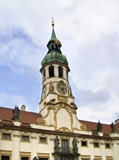 Europe, Czech Republic, Prague. There are 27 bells in the tower above Loreta in Prague