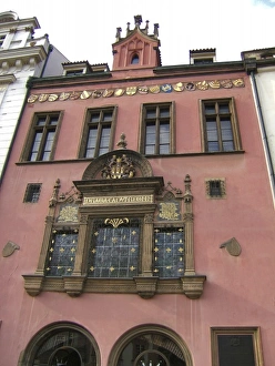 Images Dated 18th September 2006: Europe, Czech Republic, Prague. The Old Town Hall stands on Old Town Square in Prague