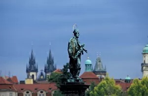 Europe, Czech Republic, Prague, monument and castle