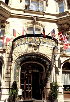 Lodging Prints: Europe, Czech Republic, Prague. Pariz Hotel