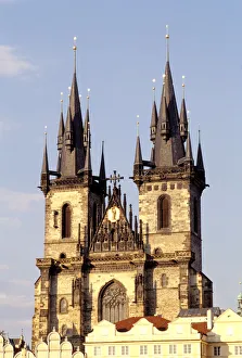 Tyn Church Prints: Europe, Czech Republic, Prague. Tyn church