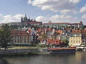 Images Dated 17th September 2006: Europe, Czech Republic, Prague. The view to Prague Castle from the Charles Bridge