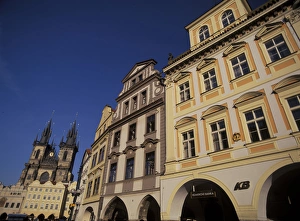 Images Dated 17th August 2004: Europe, Czech Republic, Prauge. Old Town Square, Tyn Church (Medium Format)