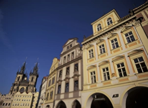 Old Town Square Prints: Europe, Czech Republic, Prauge. Old Town Square, Tyn Church (Medium Format)