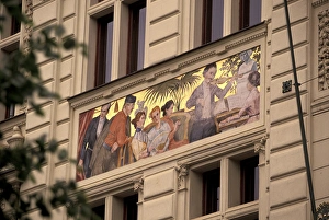 Images Dated 5th January 2004: Europe, Czech Republic, West Bohemia, Plzen Detail of The Burgher Hall (b. 1901)