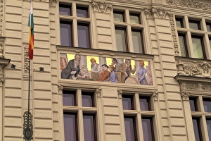 Images Dated 5th January 2004: Europe, Czech Republic, West Bohemia, Plzen Detail of The Burgher Hall (b. 1901)