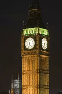 Europe, ENGLAND-London: Big Ben Detail / Evening