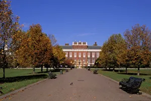 Kensington Prints: Europe, England, London. Kensington Palace in autumn