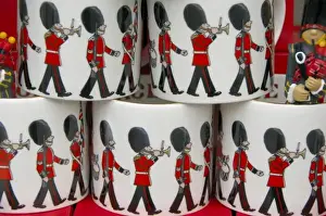 Ceremonial Prints: Europe, England, London. Souvenir Royal Guard mugs