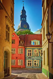 Jim Zuckerman Prints: Europe, Estonia, Tallinn. A street in the old town