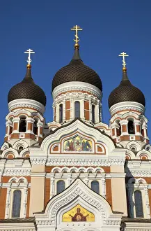 Tallinn Prints: Europe, Estonia, Tallinn. View of Alexander Nevsky Cathedral