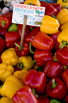 Images Dated 18th August 2006: Europe, Finland, Helsinki. Produce at an outdoor market. Credit as: Nancy & Steve