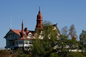 Images Dated 19th August 2006: Europe, Finland, Helsinki. View of building with spires. Credit as: Nancy & Steve