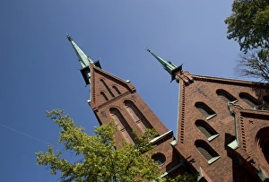 Images Dated 19th August 2006: Europe, Finland, Helsinki. View of The German Church, completed in 1864. Credit as