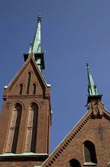 Images Dated 19th August 2006: Europe, Finland, Helsinki. View of The German Church, completed in 1864. Credit as
