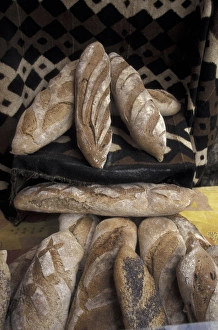 Grocery Prints: Europe, France, Aix En Provence. French Bread