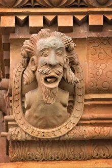 Wine Route Prints: Europe; France; Alsace province; Colmar. Detail of one of 111 gargoyle heads on