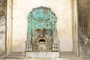 Saint Prints: Europe, France, Bouches-du-Rhone, Cote d Azur, Arles, Portal entrance of Church of St