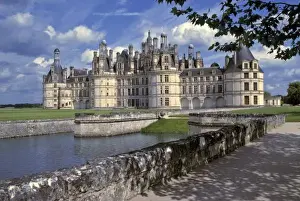 Largest Prints: Europe, France, Chambord. Imposing Chateau Chambord, World Heritage Site, is one