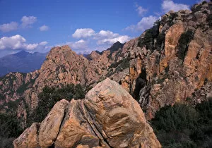 Images Dated 19th April 2005: Europe, France, Corsica rugged rocks of Les Calanche