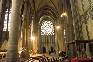 Images Dated 17th May 2015: Europe, France, Languedoc-Roussillon, ancient fortified city of Carcassonne, UNESCO