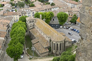 Images Dated 17th May 2015: Europe, France, Languedoc-Roussillon, ancient fortified city of Carcassonne, UNESCO